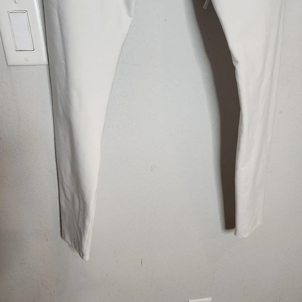 Year Of Ours Bone White Leggings Lace Up Front Ties Size XL Off White Revolve - Picture 13 of 15